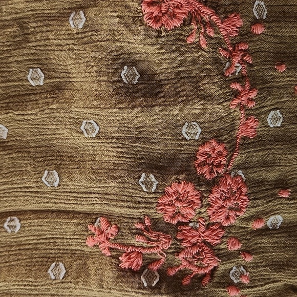 NWOT...FYree People Bohemian Olive Green Wide-Leg Pants - Picture 14 of 15